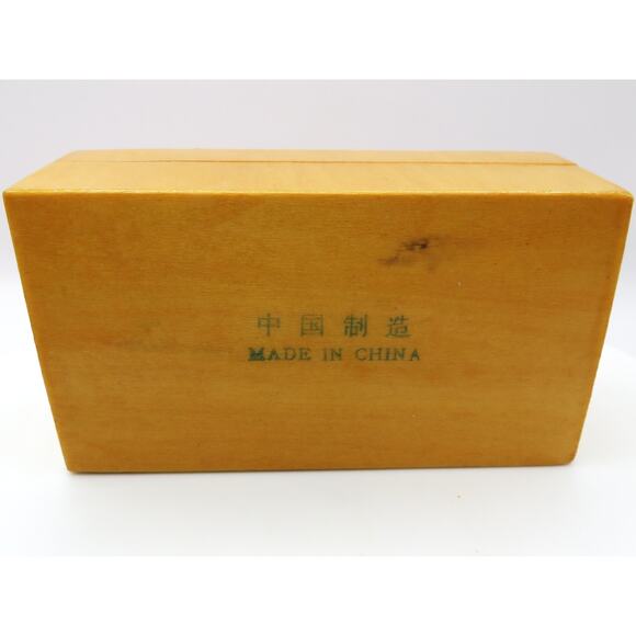 Vintage Chinese Lacquered Wood Box\ Ducks Trinket Jewelry Storage Rustic Japandi - Picture 9 of 14